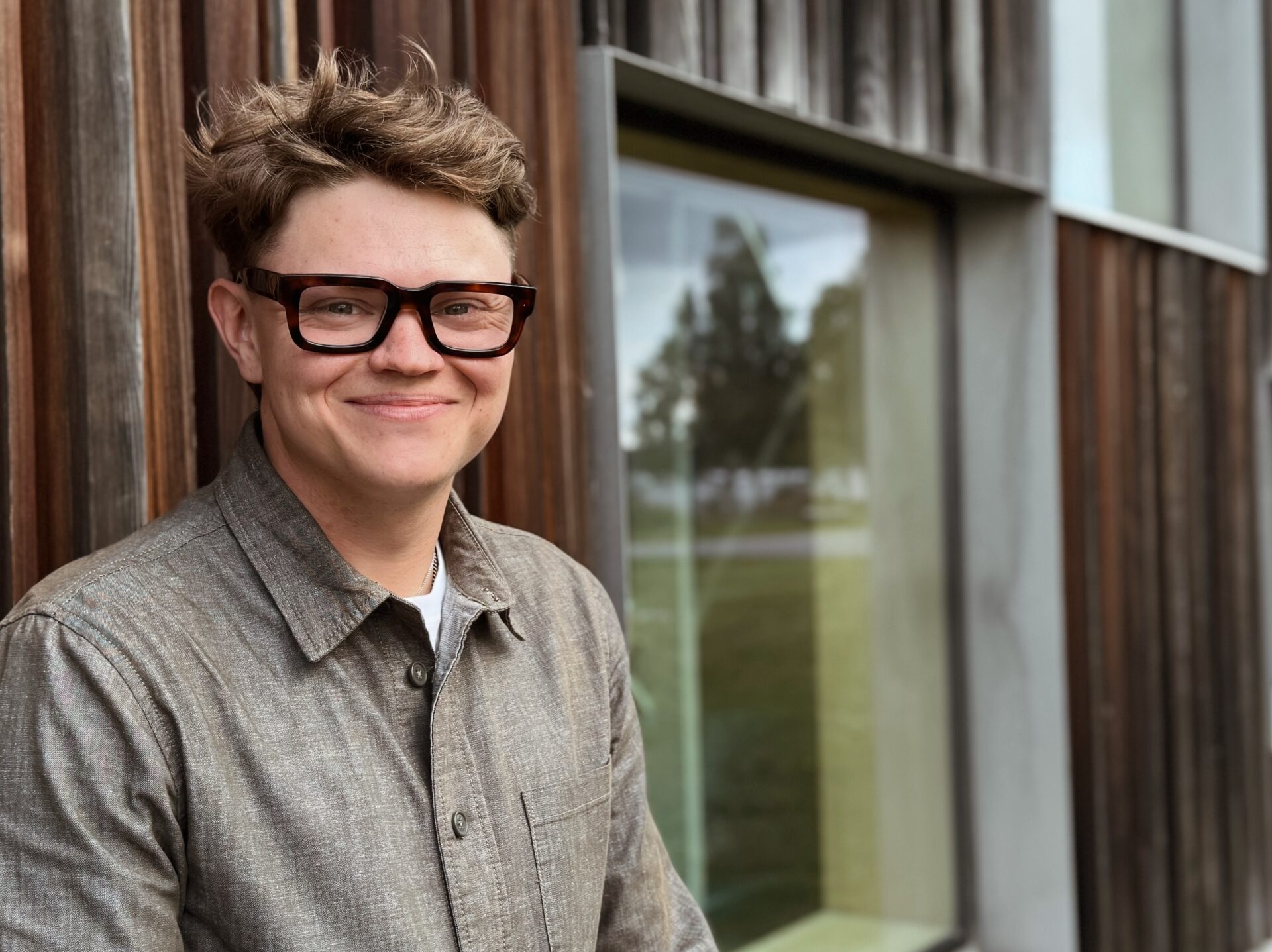 Kalle Bexelius, arkitektstudent, arbetar med projektet Båektjie om samisk arkitektur.