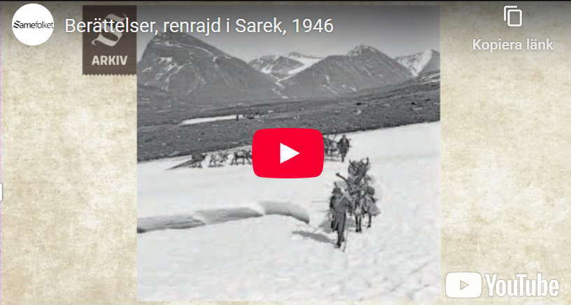 Arkivprojektet - Renrajd i Sarek